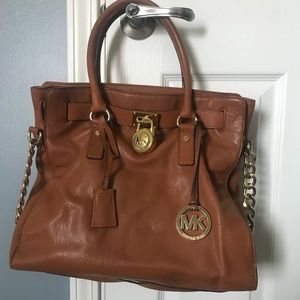 Michael Kors Soft Brown Leather Hamilton Purse